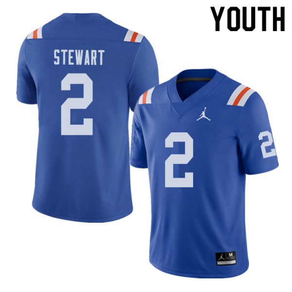 Jordan Brand Youth #2 Brad Stewart Florida Gators Throwback Alternate College Football Jerseys